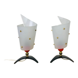 Paire de lampes de chevet années