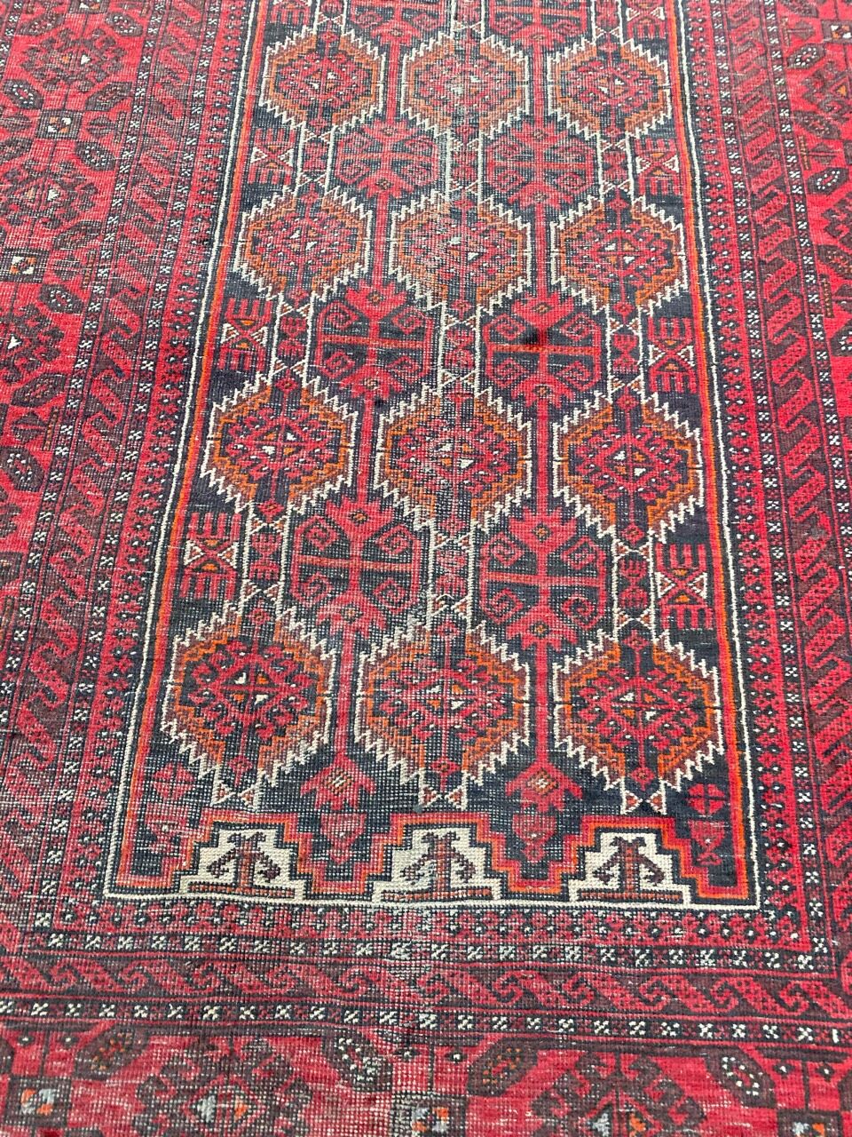Old Afghan Belutch carpet 97x192 cm