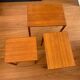 Set of 3 nesting tables in solid teak, McIntosh design, 1960s