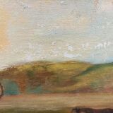 Oil on canvas, gypsy scene, 1970