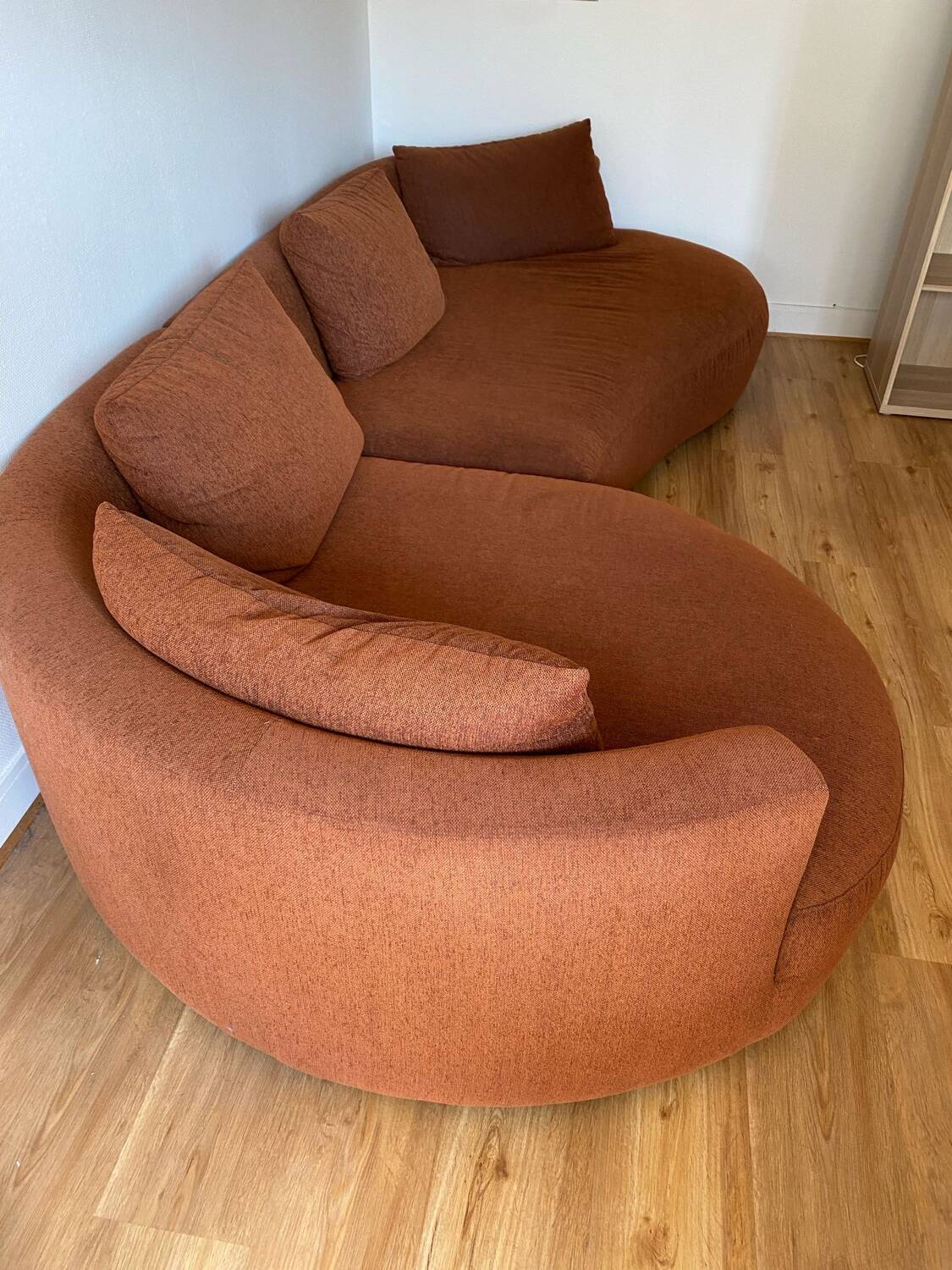Cagliari rust sofa