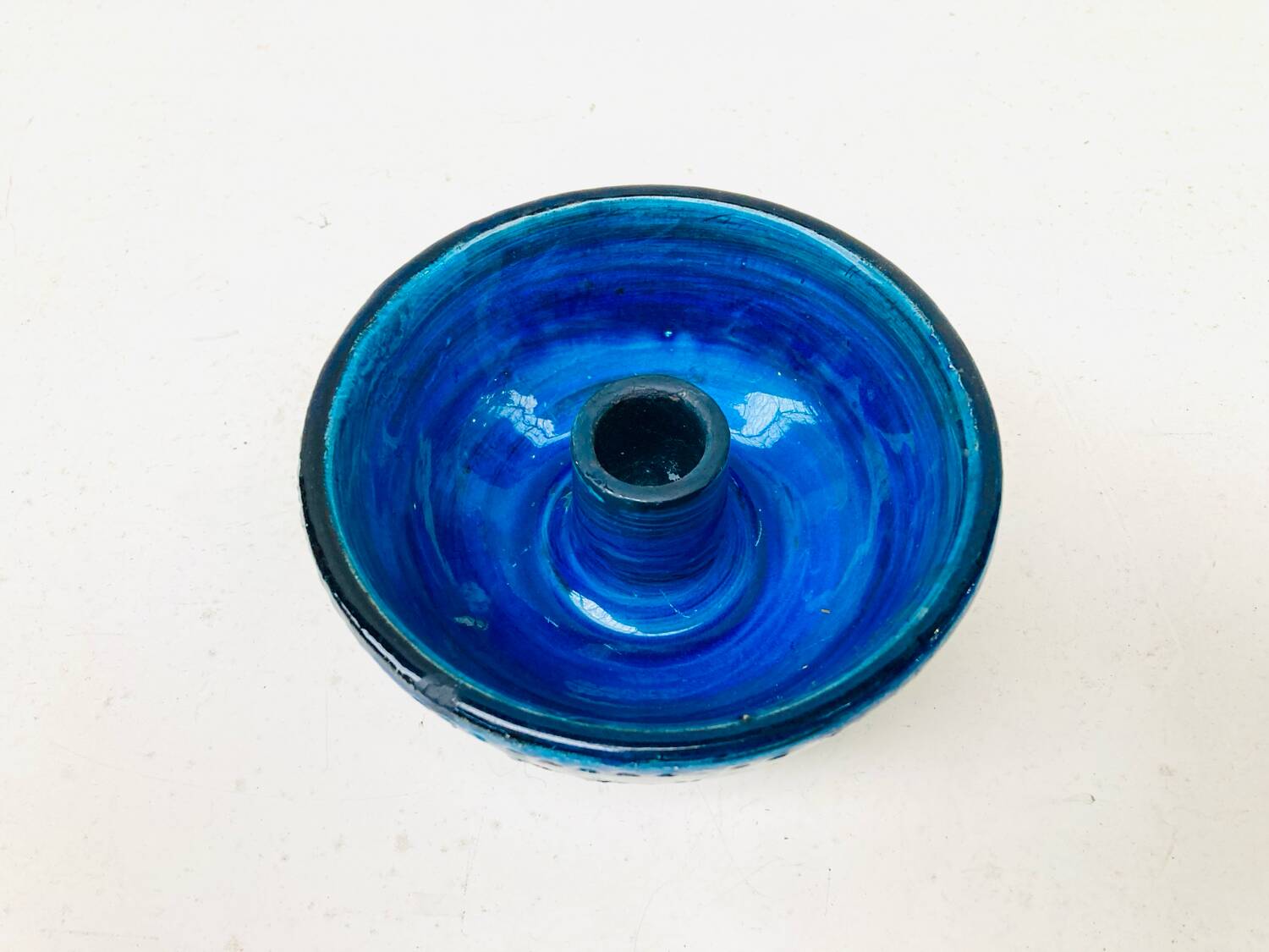 “Rimini Blu” candle holder – Aldo Londi for Bitossi