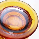 Art Deco amber glass vase