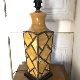 Vintage ceramic lamp bamboo style