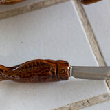 Beurrier forme de poisson de type Vallauris