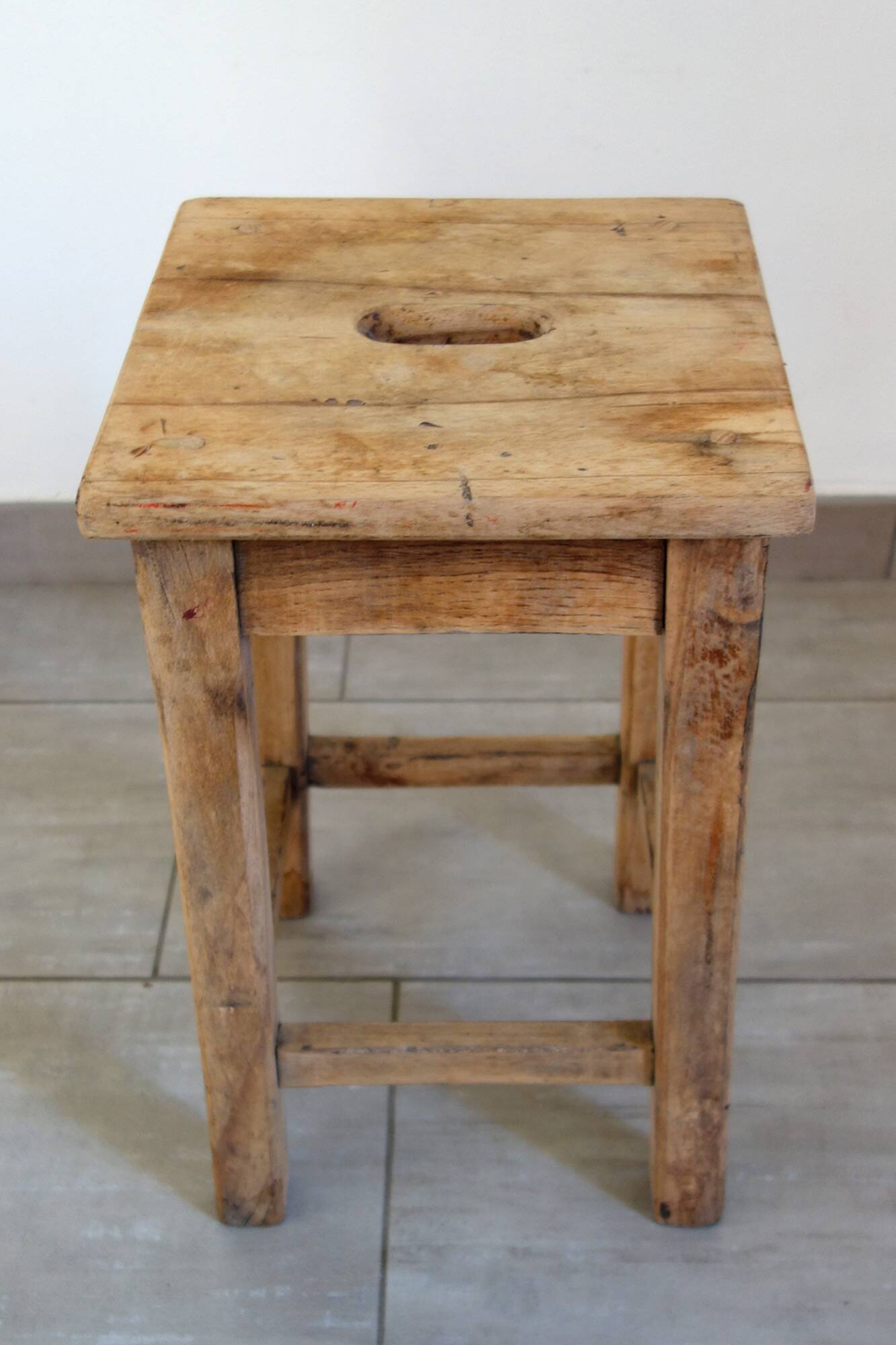 Antique PTT workshop stool