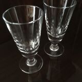 Set of two thick glasses