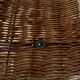 Old wicker dolls' pram - wooden wheels