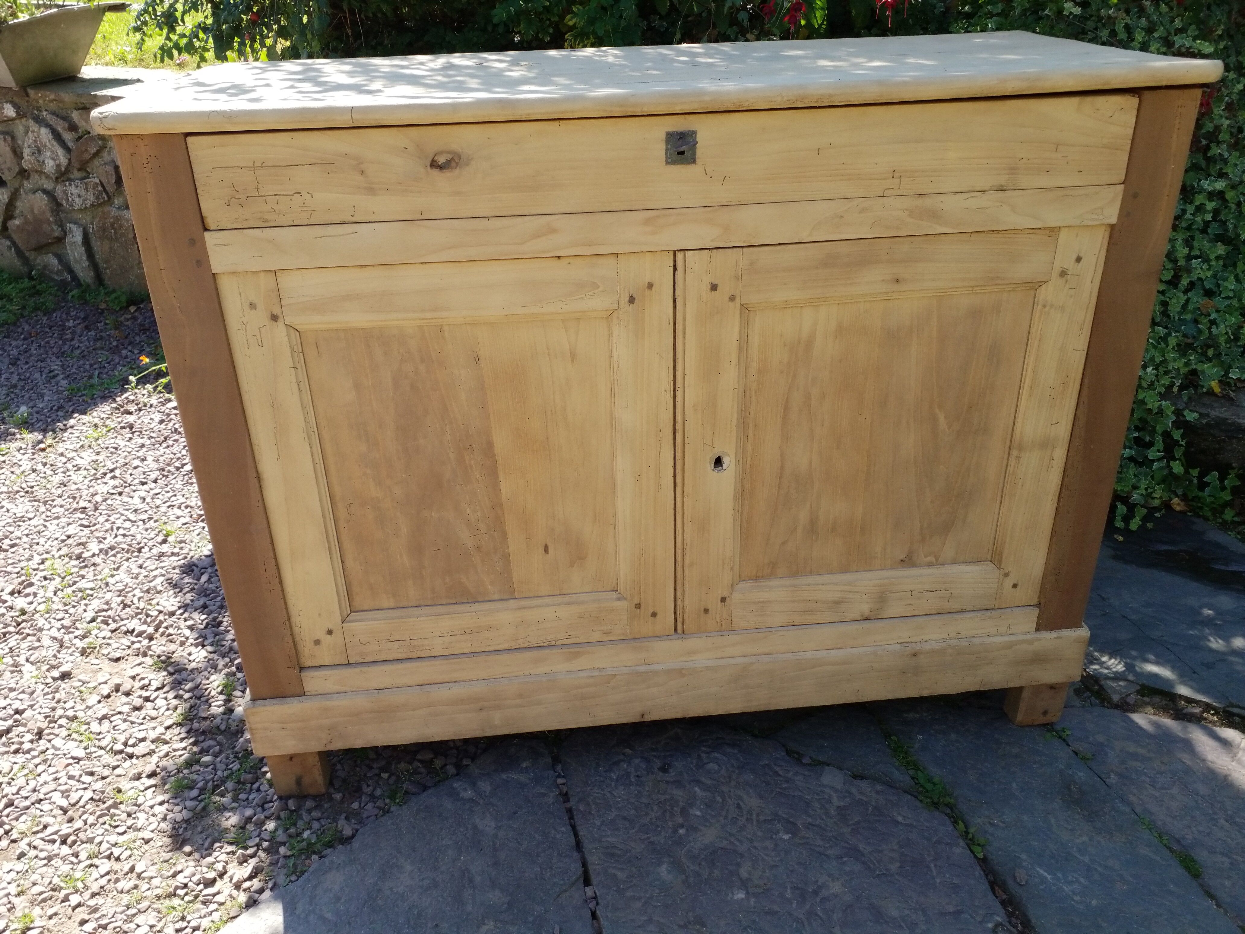 White wooden sideboard