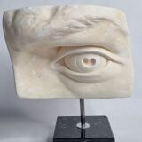 Eye of Michelangelo's "David", vintage cast after Brucciani, on base, 27 cm