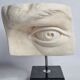 Eye of Michelangelo's "David", vintage cast after Brucciani, on base, 27 cm