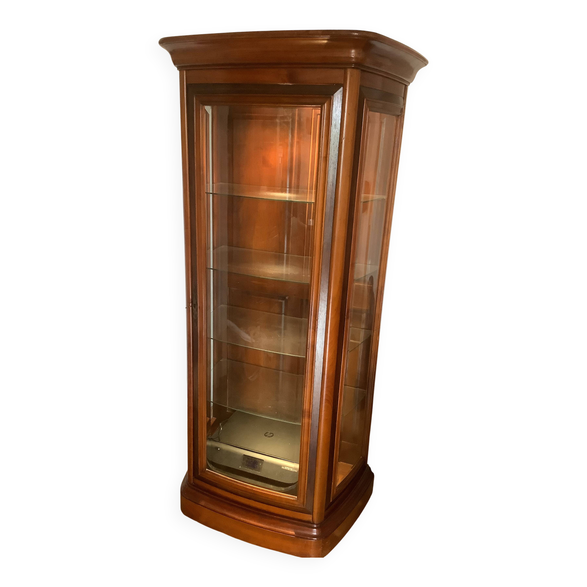 Cherry display cabinet by Christian Robert.