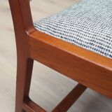 Ensemble de cinq chaises en teck, design danois, années 1970, production : Danemark