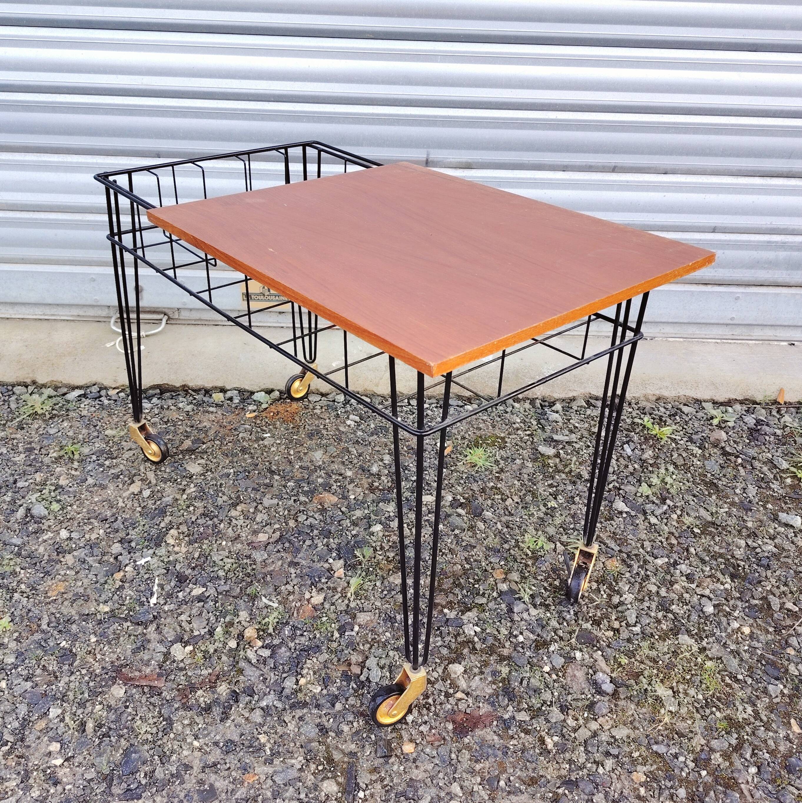 Side table, serving table, end table, 50's design