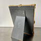 Antique  Frame gilded wood measurements 22 cm x 17  cm Convex Glass