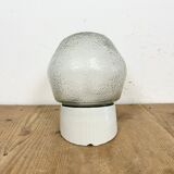 Vintage White Porcelain Wall Light, 1970s