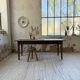 Table de ferme chêne 1950 pieds fuseaux