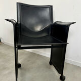 Lot 4 old armchairs "Korium" by Tito Agnoli for Matteo Grassi 1980