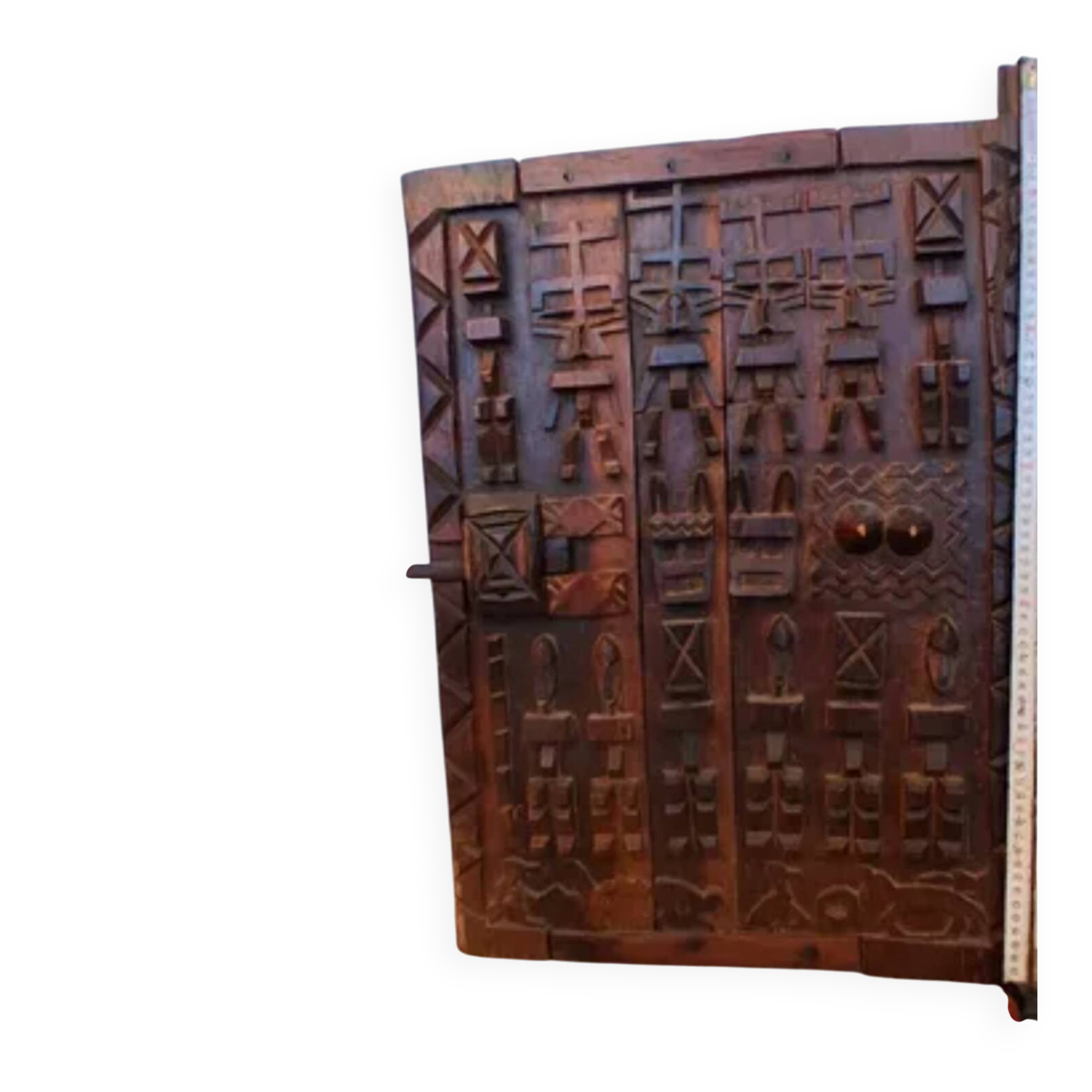 Porte de grenier ancienne à mil Dogon