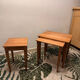 3 nesting tables in solid cherry wood