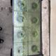 Vintage 1950s coffee table in molded glass, unique design
