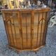 Art Deco display cabinet in walnut from the 1930s.
