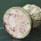 Pair of pine cones in reconstituted stone