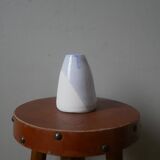 contemporary design enameled ceramic soliflore vase, handcrafted