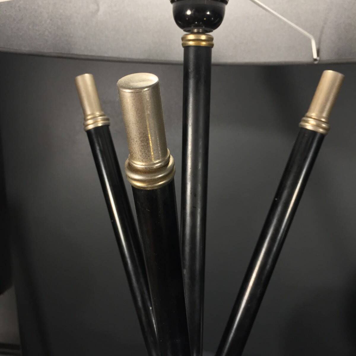 Pair of Art Deco "Sputnik Ball" Lamps in the Jacques Adnet style, circa 1930/4