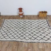 Handmade wool Berber rug 220 X 130 CM