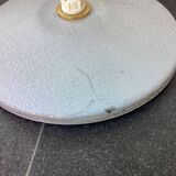Grey cocotte lamp with gold hose, 1950s
