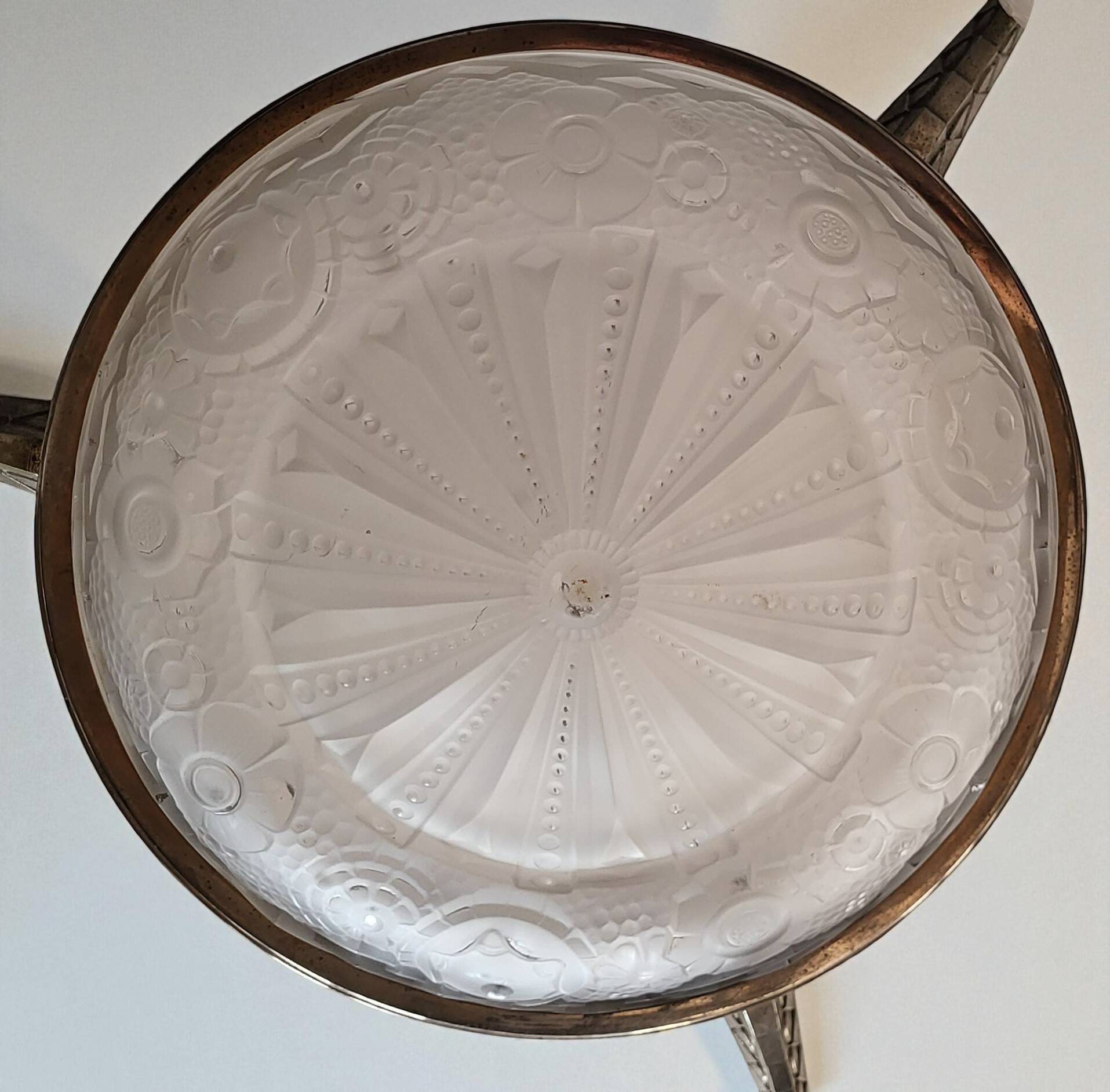 Lustre Art Déco Muller Frères Lunéville 1930