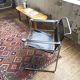 Bauhaus modernist leather chrome armchairs