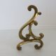 Paire de grands chenets art nouveau en bronze