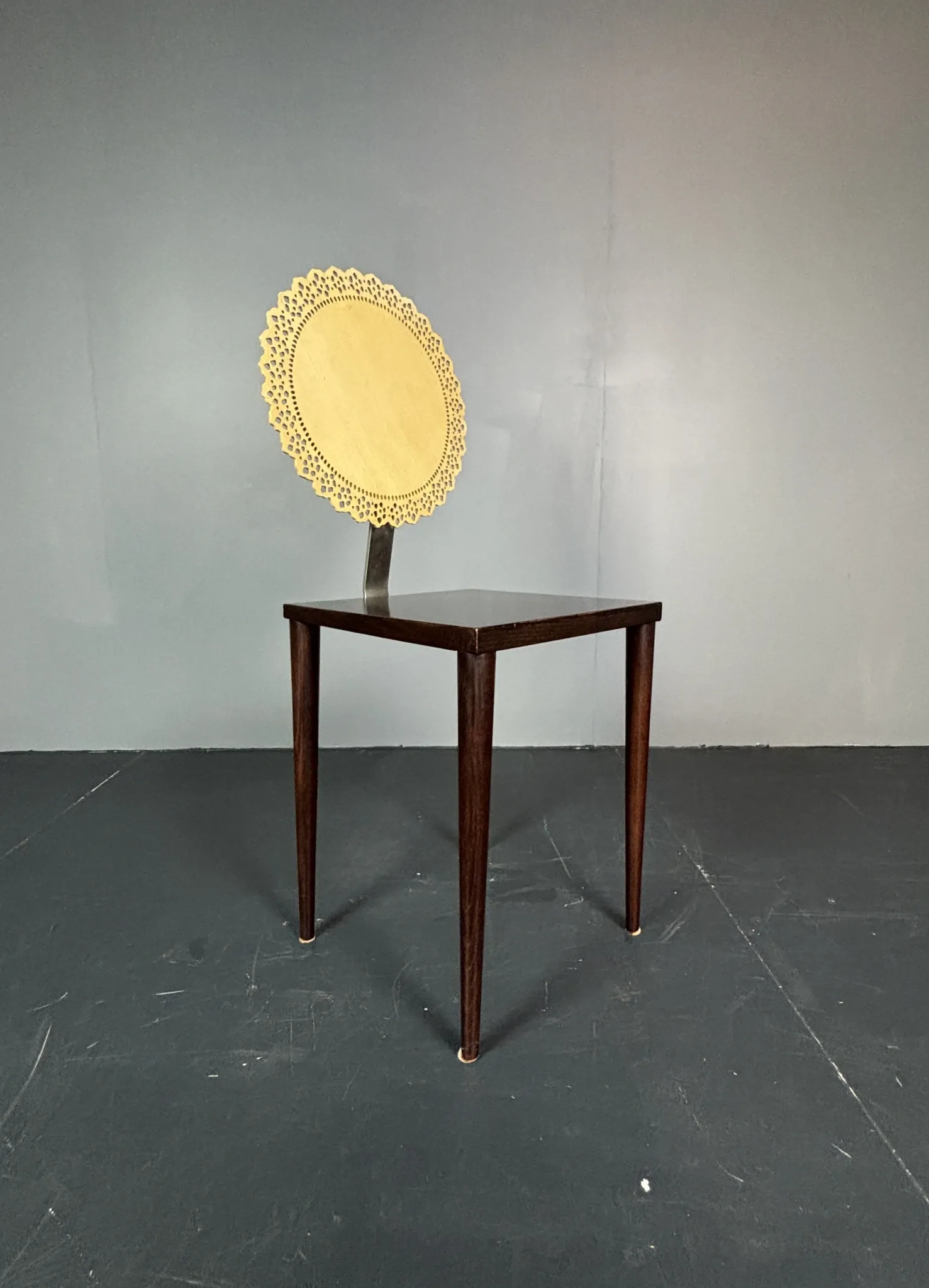 Sculptural Italian Tatlim side chair dining chair by Marco Mencacci 1990s