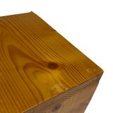 Vintage wooden wall rack bookshelf in pine