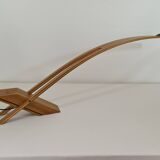 Syko desk lamp by bernard brousse in elm 1980s