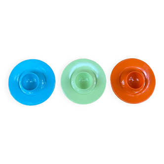 Trio of eggcups, 70s