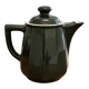 Vintage bistro jug in bottle green porcelain
