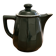 Vintage bistro jug in bottle green porcelain