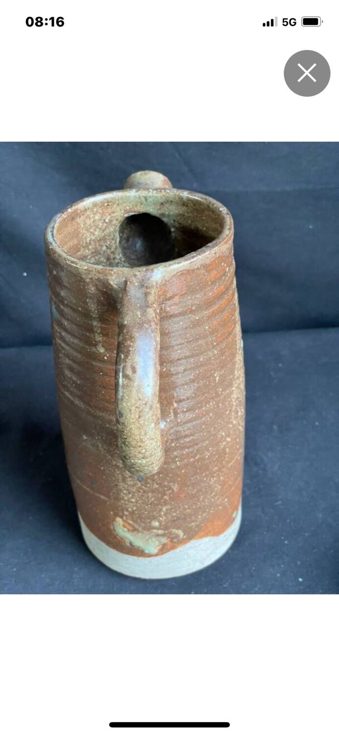 Large pot, old stoneware coffee pot