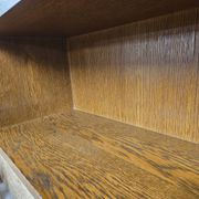 Wall shelf display cabinet library 1970