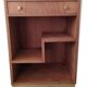 Meuble d'entrée d'appoint console art déco en bois couleur teck et doré