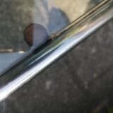 Vintage coffee table chrome and glass