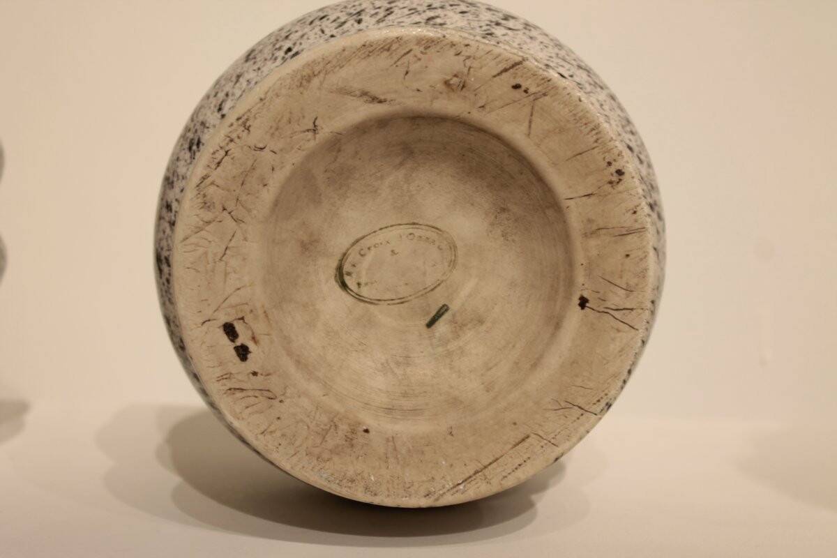 2 pots faux marbre - La croix d'Ossau, céramique des Pyrénées