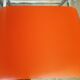 Set of 3 vintage LAFA chairs, chrome metal, orange and brown skai