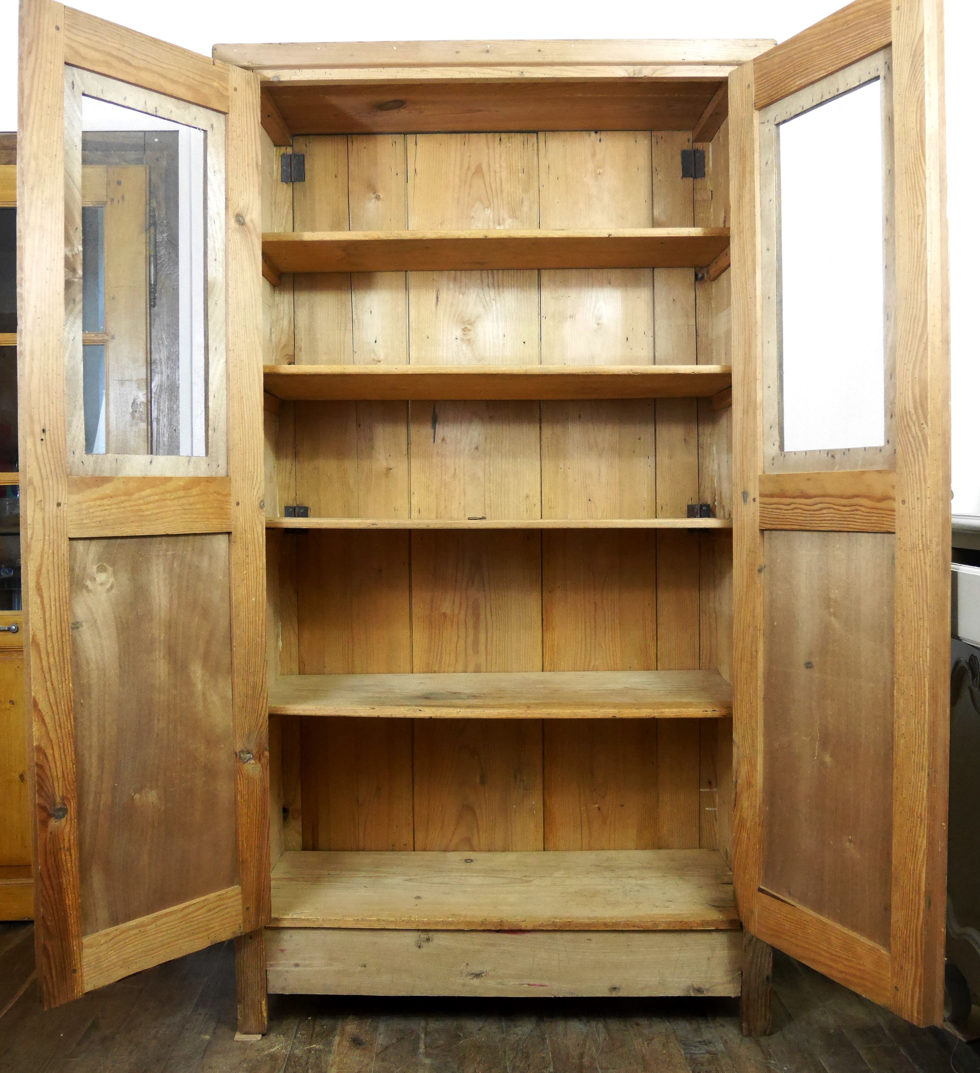 Folding pantry cabinet