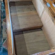 Large solid oak chest