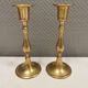 A set of classic Danish brass candle holders. Estimated 1960s.