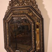 Grand Miroir à parcloses du 19° siècle -Pays Bas
